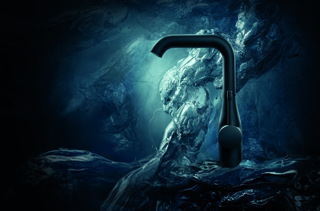GROHE Phantom Black umývadlová batéria vyvýšená