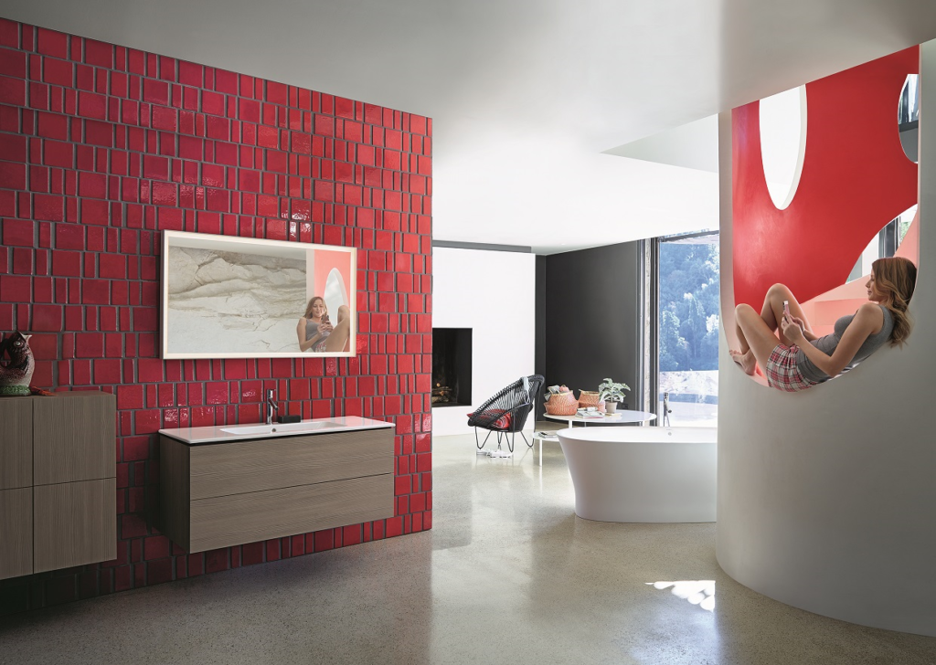 DURAVIT LCube - kúpeľna červená