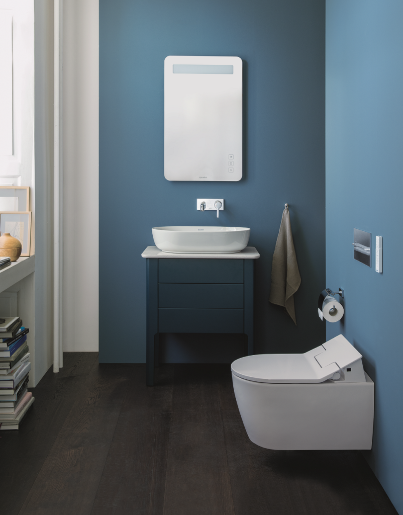 DURAVIT Luv umývadlová miska, bidetové sedátko SensoWash Slim
