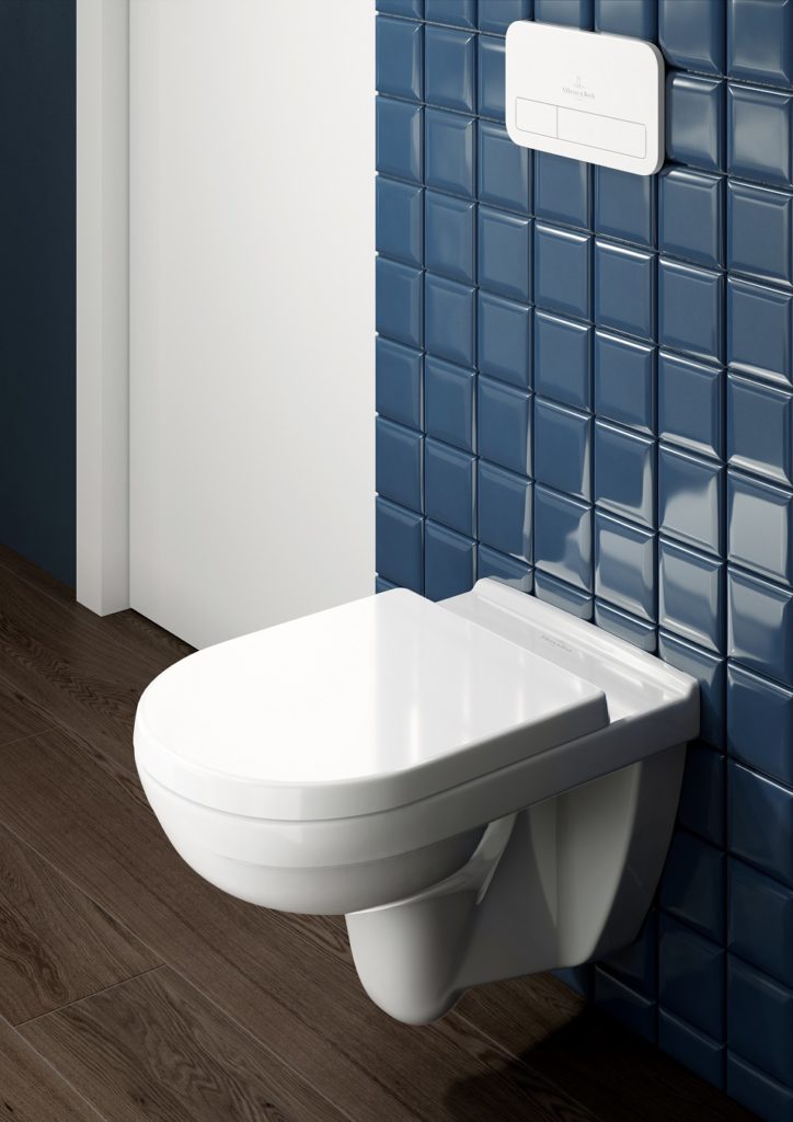 Villeroy & Boch Metro Flair modrý obklad 1210MW40, WC misa O.NOVO