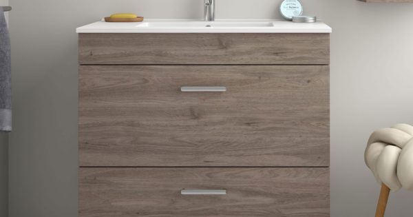SALGAR ALMAGRO umývadlová skrinka s umývadlom 60 alebo 80 cm dub eternity