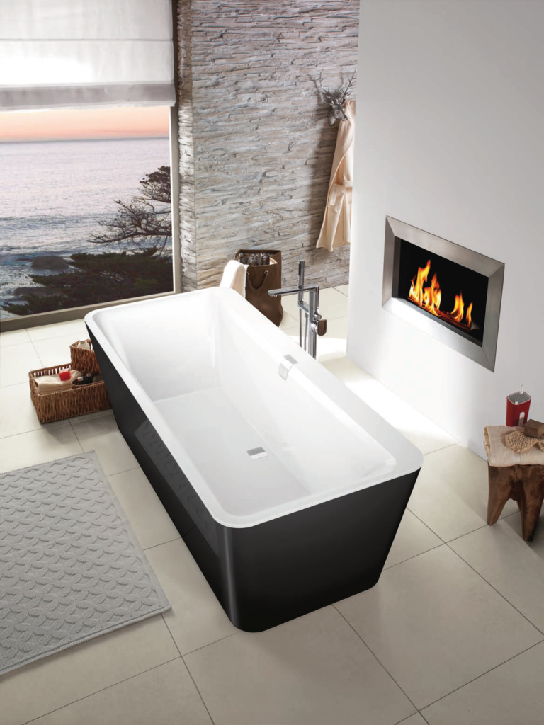 Villeroy & Boch vaňa quarylová SQUARO EDGE 12 čierny