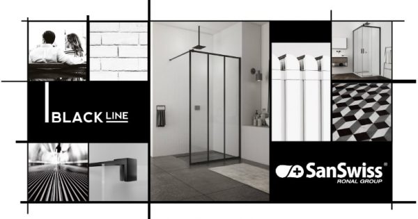 Sanswiss Black Line sprchové kúty v čiernej farbebanner