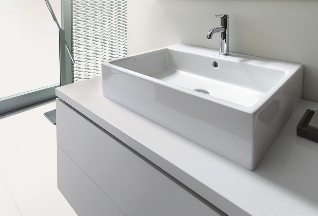 Duravit Vero Air hranaté umývadlo na dosku detail