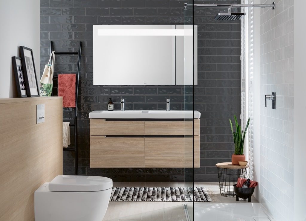 Villeroy & Boch Viconnect ,nábytok a keramika Subway 2.0,vanička Architectura, obklad Boiseé, dlažba Urbantones