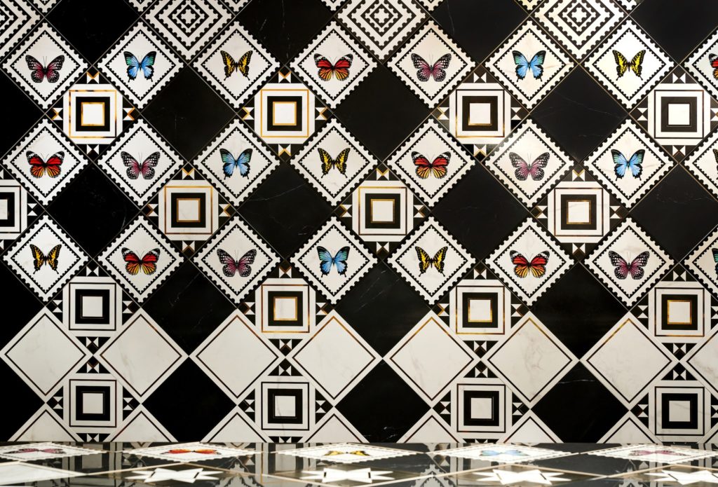 Villeroy & Boch Victorian - obklad dekor s motýľmi