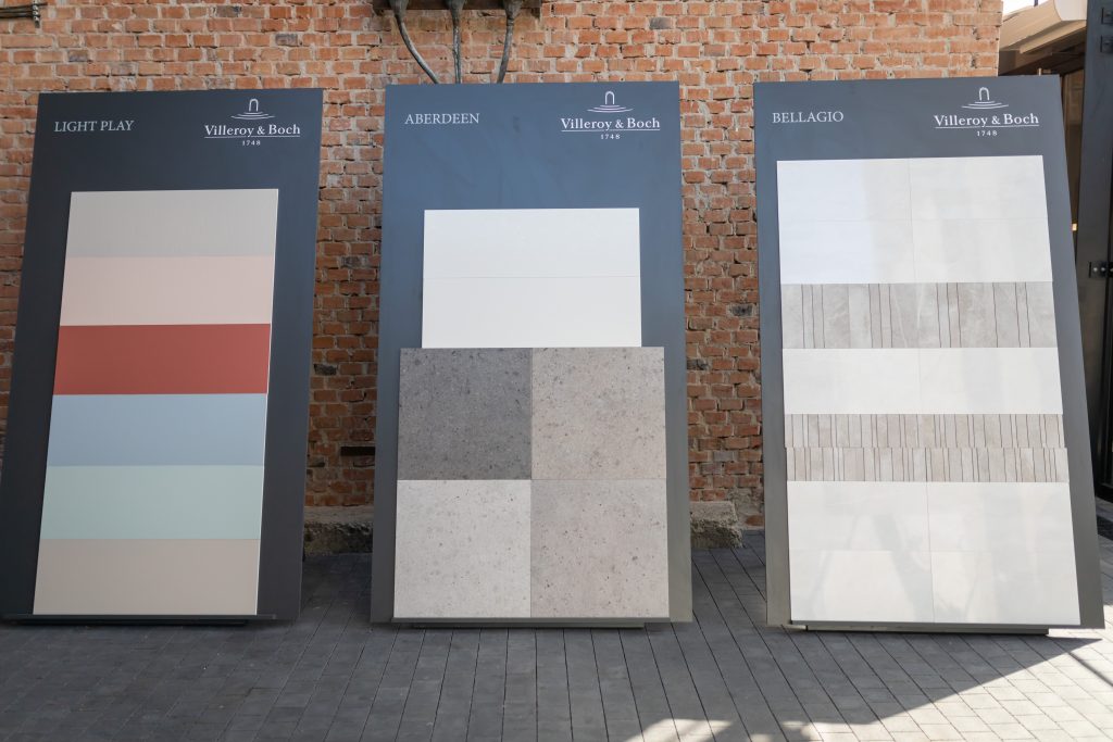 Výstava kúpeľní ISHsk MyBath 2019 nové obklady Villeroy & Boch LIGHT PLAY, ABERDEEN, BELLABIO