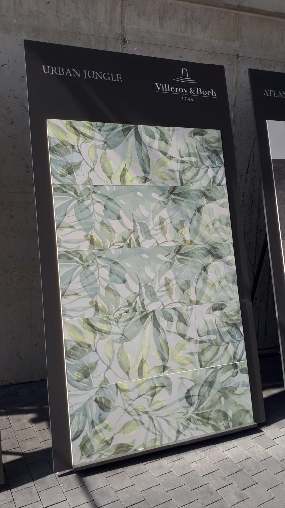 Výstava kúpeľní ISHsk MyBath 2019, obklad Villeroy & Boch Urban Jungle novinka